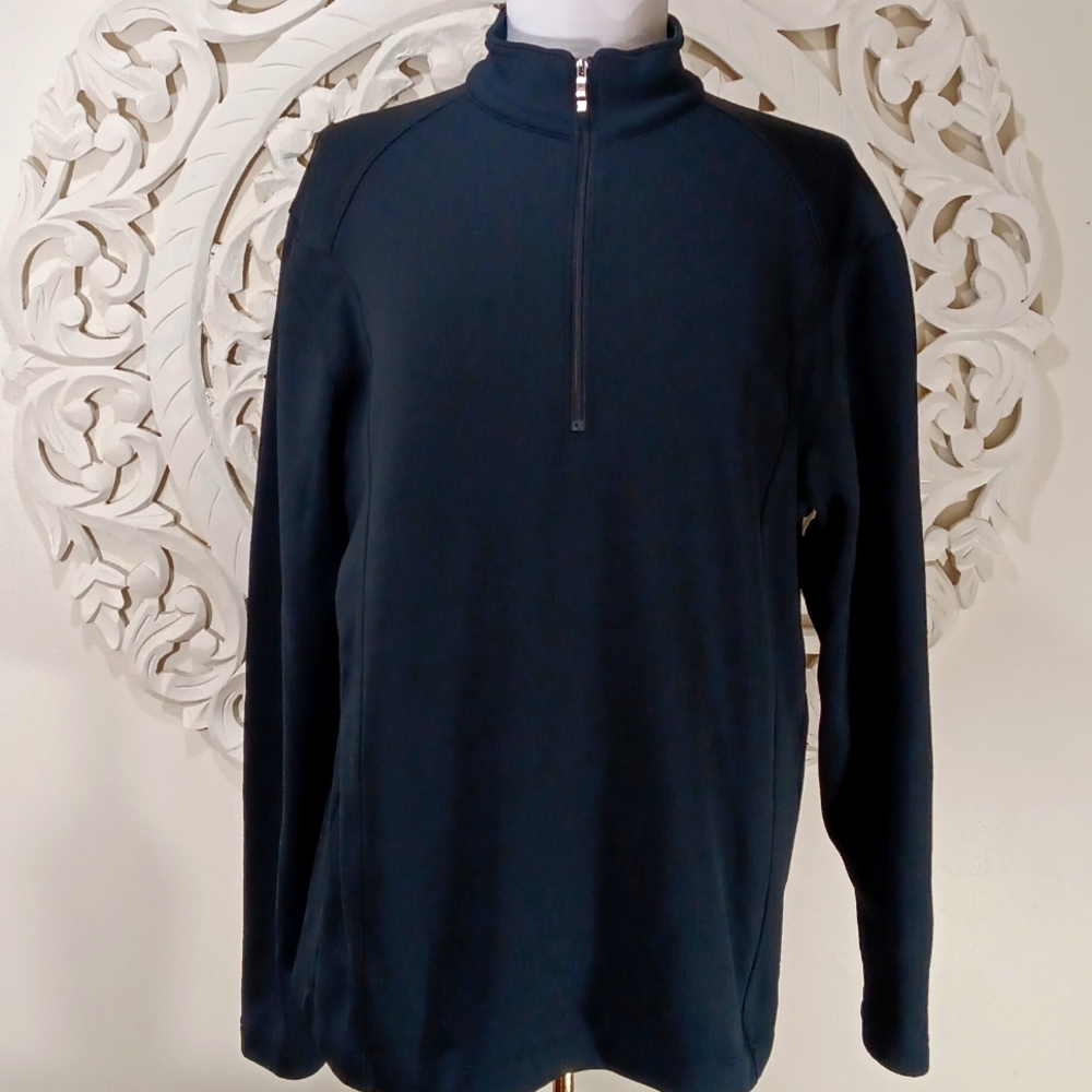NIKE GOLF BLACK SIZE MEDIUM 1/4 ZIP